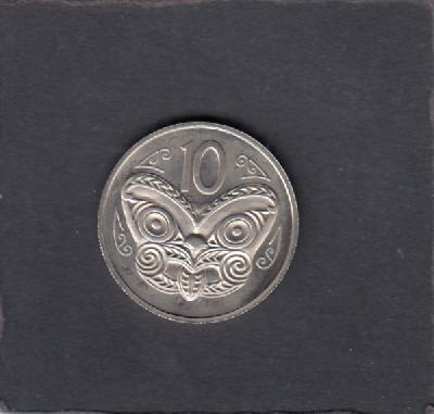 Beschrijving: 10 Cent MAORI MASK
